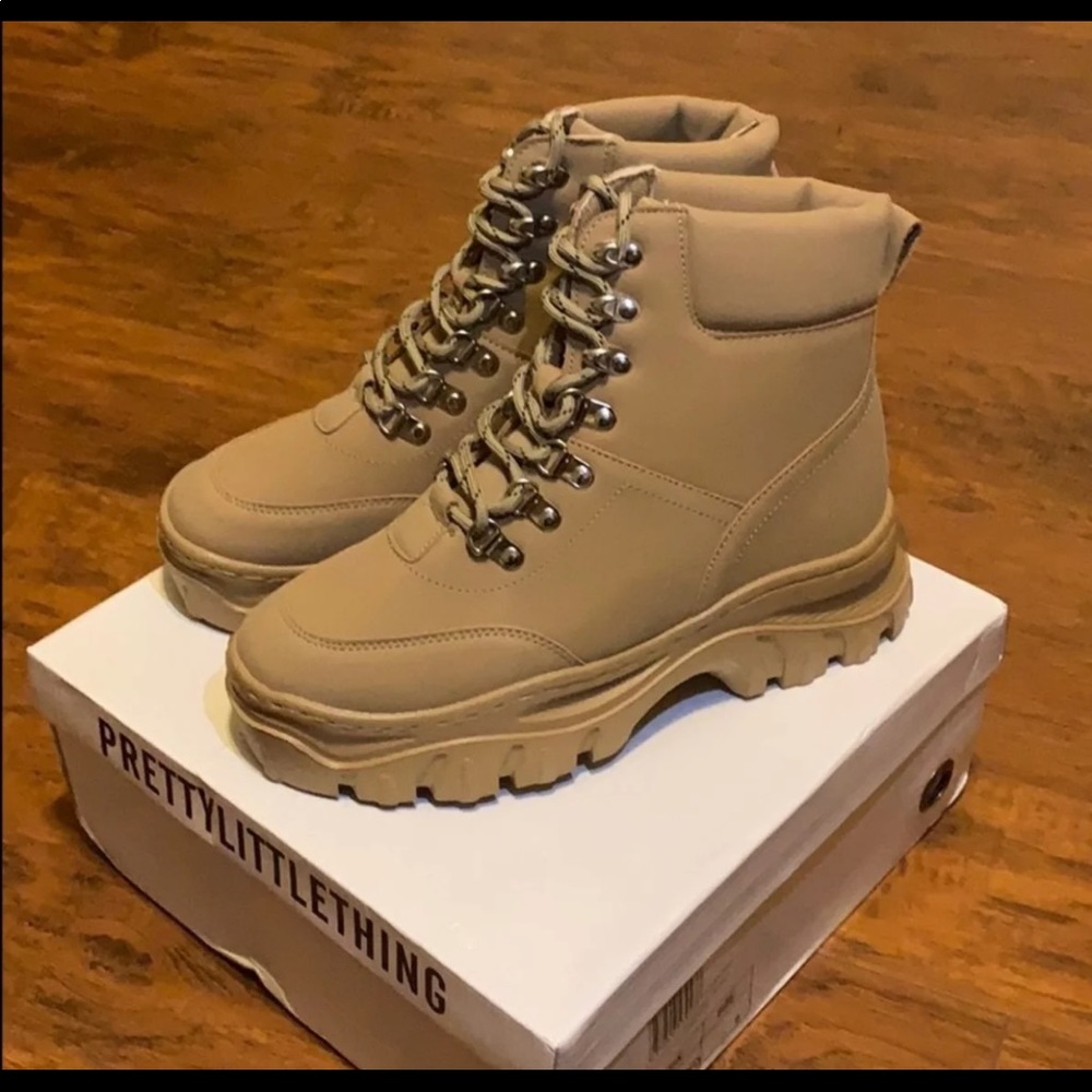 Pretty Little Thing Chunky Hiker Boots